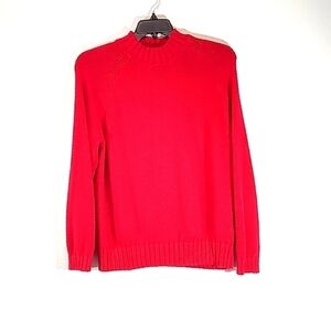 Vintage Norton women's red long sleeve pullover crewneck sweater Size: 2X